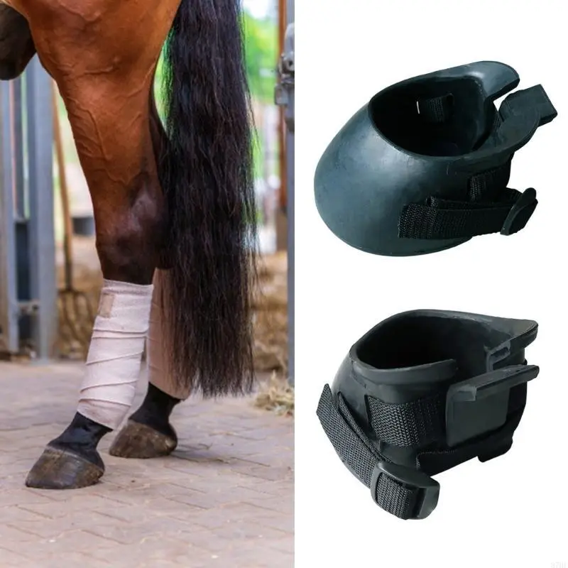 1 Pair Hoof For Horses Rubber Protective Sturdy Horse Hoof Thick Hoof Replacement for Wound Management