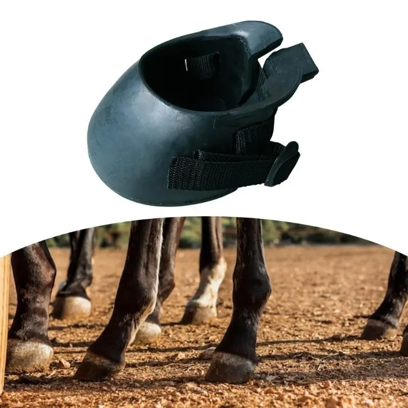 1 Pair Hoof For Horses Rubber Protective Sturdy Horse Hoof Thick Hoof Replacement for Wound Management