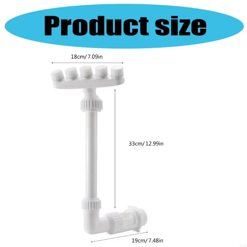Adjustable Pool Fountain with 5 Nozzles Swimming Pool Water Fountain for Garden