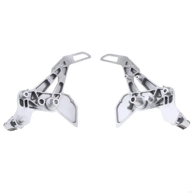 2Pcs Motorcycle Metal Foot Pedal Left Right Side Footrest Footpegs Pedals
