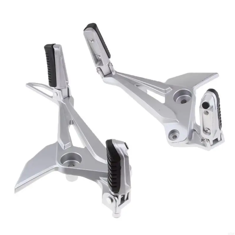 2Pcs Motorcycle Metal Foot Pedal Left Right Side Footrest Footpegs Pedals