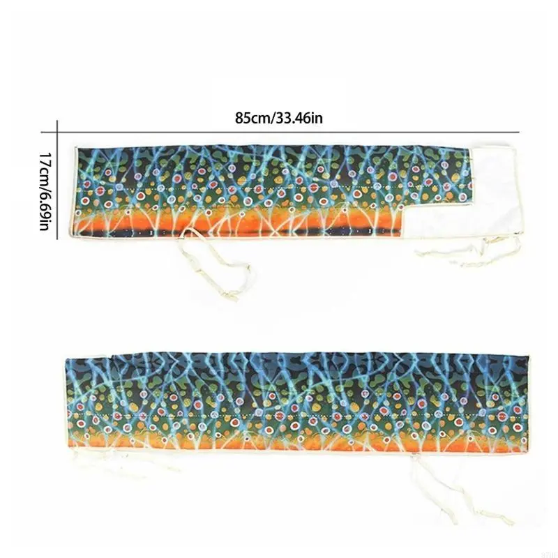 Thicken Nylon Fishing Rod Sock Cover Fly Fishing Rod Travel Case Rod Sleeve
