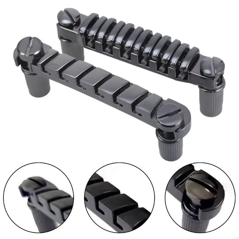 6 String Electric Guitar Bridge Top Hanging String Individual Saddles Guitar Bridge Tailpiece Guitar Accessories