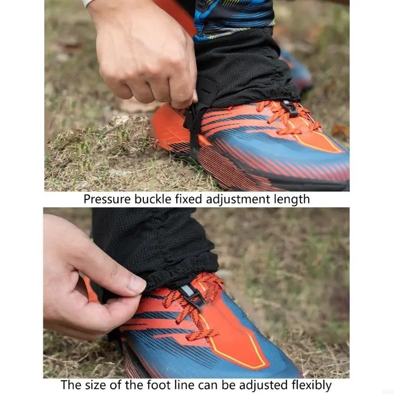 Outdoor Trail Gaiters Low Ankle Gaters Protective Shoe Covers Breathable Sand prevention for Running Hiking Trail Racing