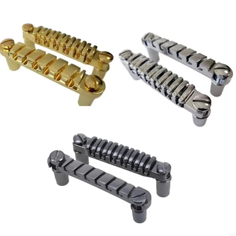 6 String Electric Guitar Bridge Top Hanging String Individual Saddles Guitar Bridge Tailpiece Guitar Accessories