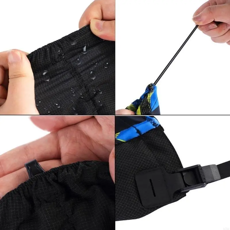 Outdoor Trail Gaiters Low Ankle Gaters Protective Shoe Covers Breathable Sand prevention for Running Hiking Trail Racing