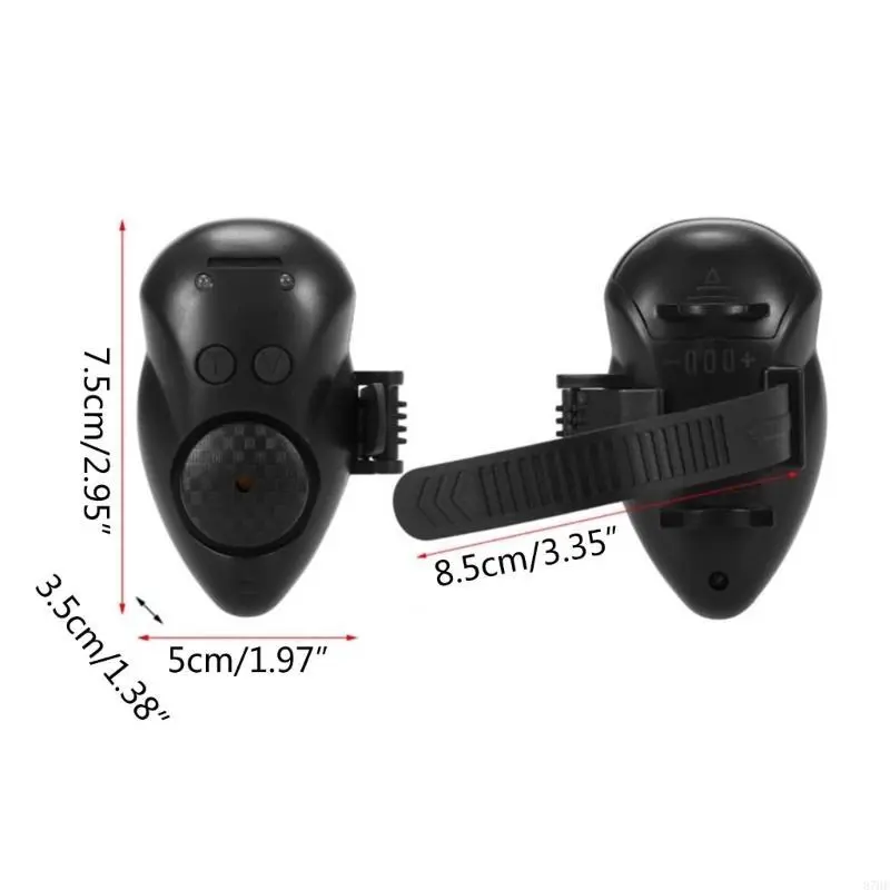 Electronic LED Light Fishing Sound Alarm Alert Clip-On-Fishing Rod