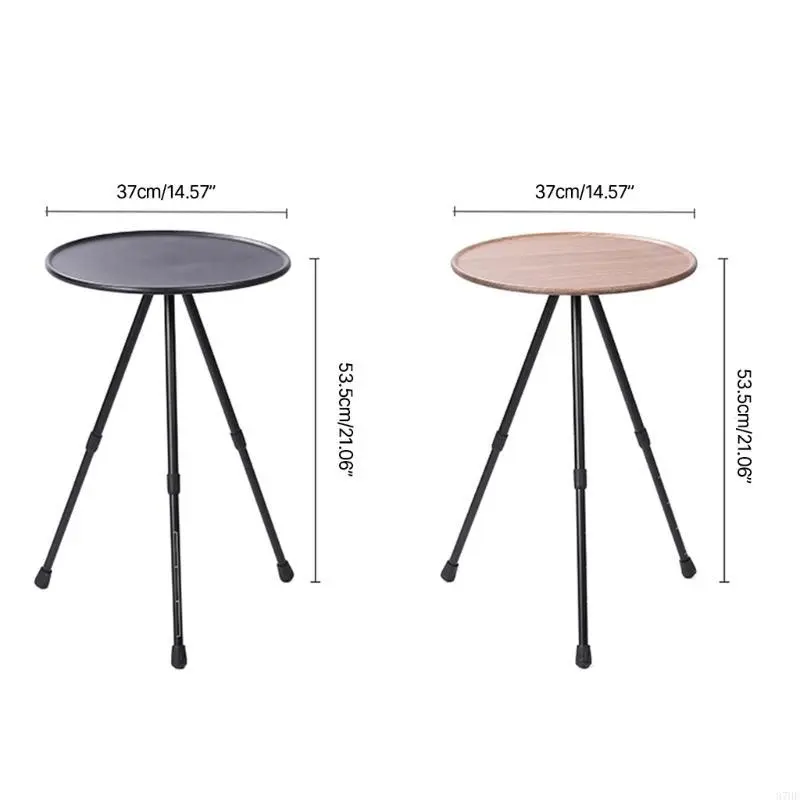 Folding Round Table Telescopic Outdoor Table Practical Three-legged Coffee Table