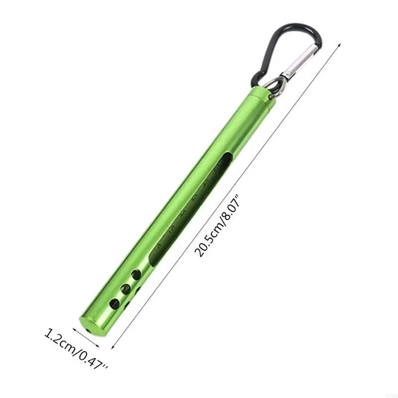 Fly Fishing Thermometer Outdoor Metal Water Stream Temperature Measurement Tool