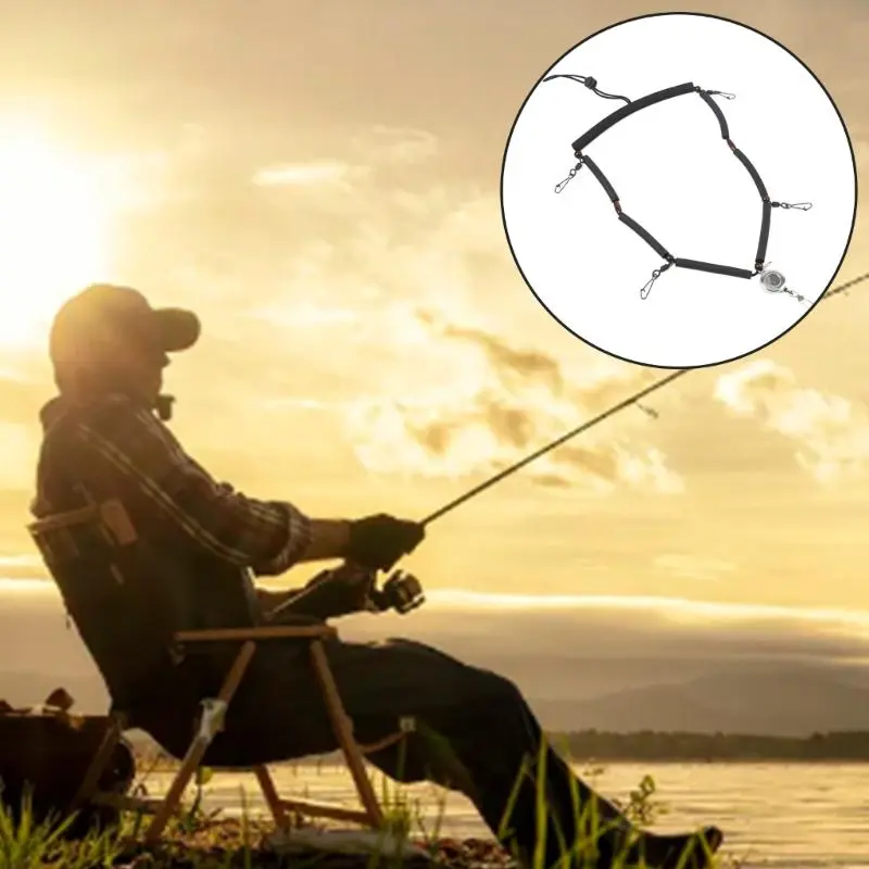 Fly Fishing Lanyard Necklace with Clip Multifunction Tool Holder Lanyard Fishing Gear Equipment Fly Fishing Accessory