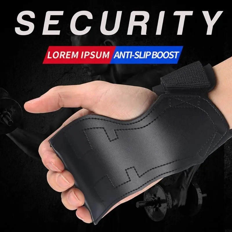 Lifting Wrist Hook Strap Powerlifting Grip Gloves Pull up Grip Wrist Support