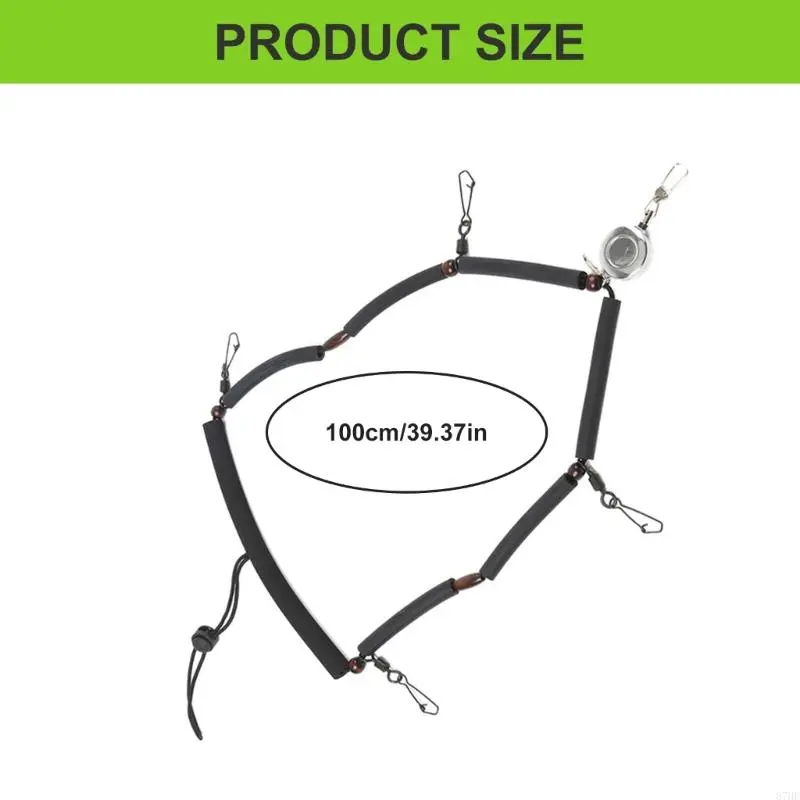 Fly Fishing Lanyard Necklace with Clip Multifunction Tool Holder Lanyard Fishing Gear Equipment Fly Fishing Accessory