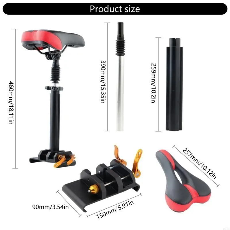 Saddle for Electric Scooter Easy Adjustable Electric Scooter Saddle