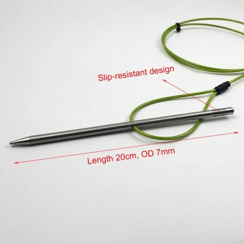Fish Stringer with Carabiner and Stainless Steel Cable Stringer Fish Holder for Diving Quick Handspear