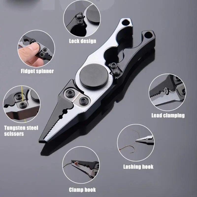 Fish Grip Grabber Keeper Fishing Lip Fishes Plier Multifunctional Fishing Line Cutter Fish Mouth Clamp Fish Hook Remover