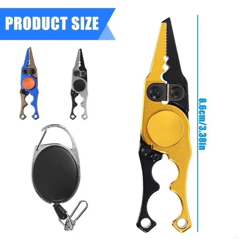 Fish Grip Grabber Keeper Fishing Lip Fishes Plier Multifunctional Fishing Line Cutter Fish Mouth Clamp Fish Hook Remover