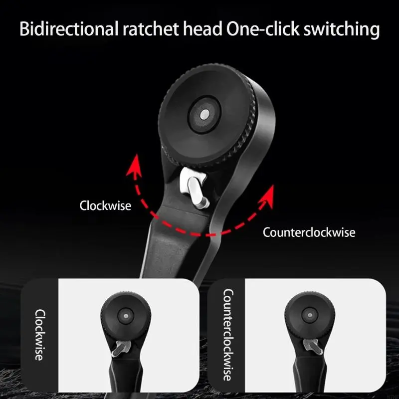 Ratchet Wrench Extension Bar Repair Set Portable Bike Maintenance Multitool