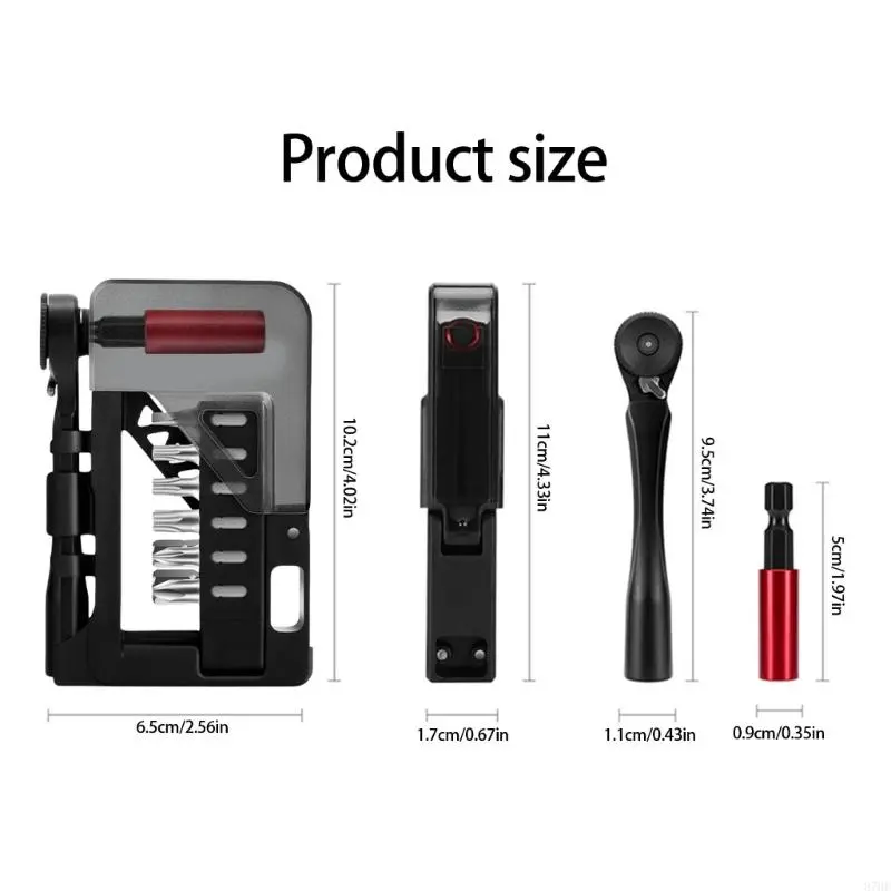 Ratchet Wrench Extension Bar Repair Set Portable Bike Maintenance Multitool