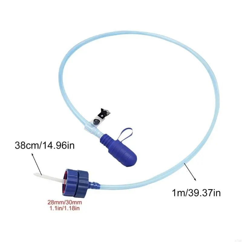 Water Bottle Drinking Tube with Double Adapter Cycling Bottle Drink Tube for Cycling Fishing Rafting Camping