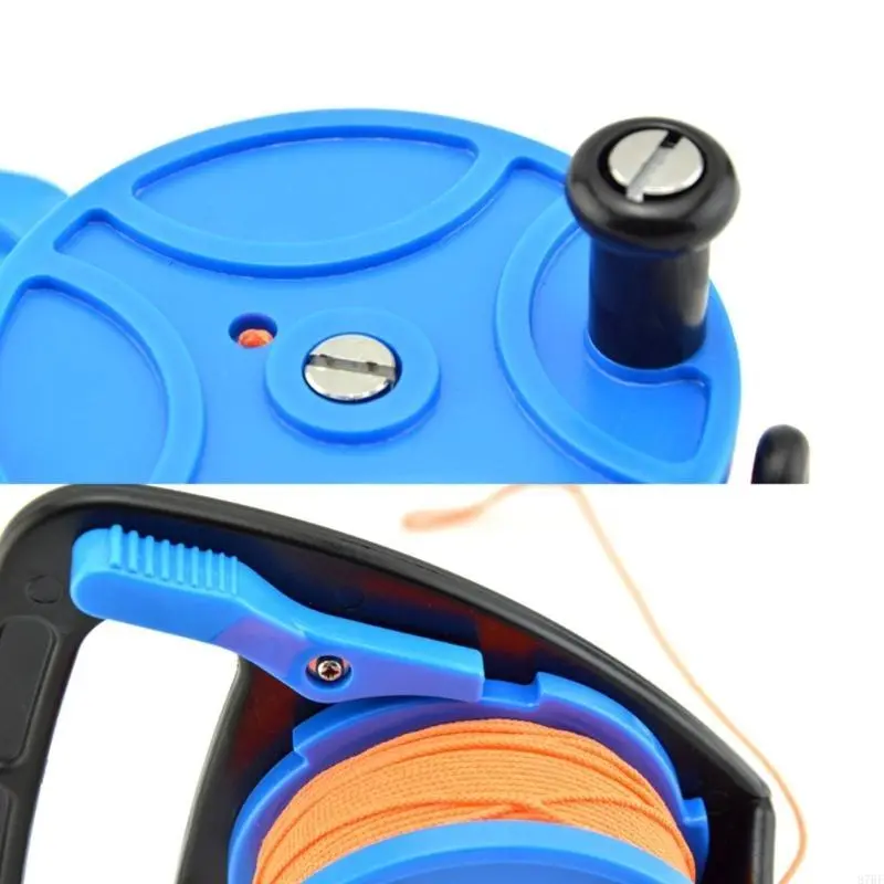Scubas Diving Reel with Handle Stop Switches for for Underwater Activity