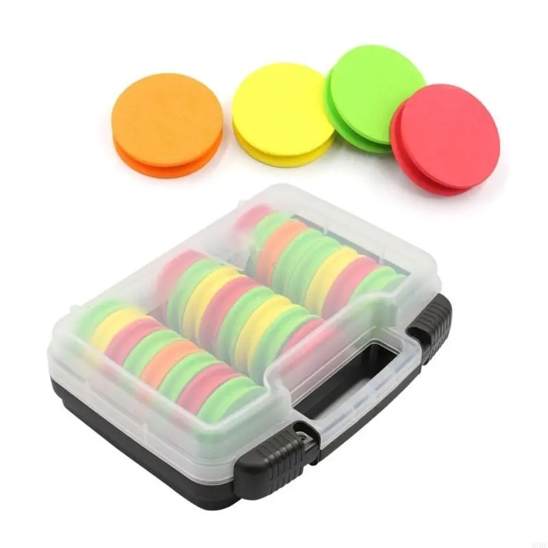 24Pcs Fishing Rig Spools Foam Board Fishing Line Foam Spools Winding Line Board
