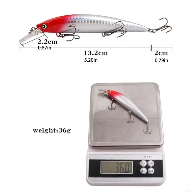 5pcs Crankbait Wobbler Topwaters Artificial Hard Baits for Fishing Tackle