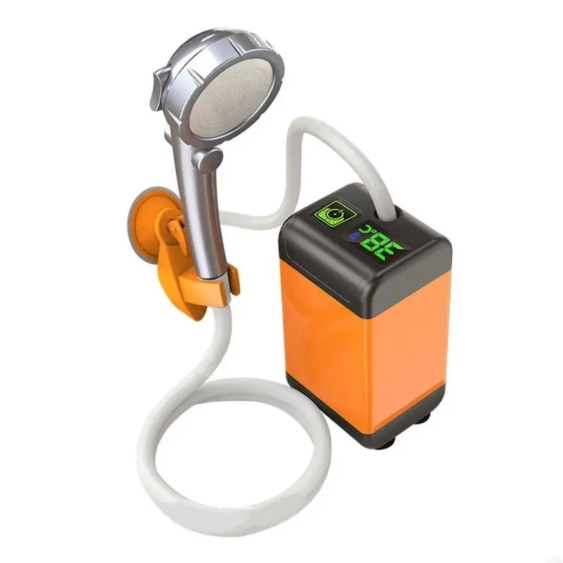 Portable Camping Shower USB Rechargeable Outdoor Shower Head Sprayer for Camping, Hiking, Travel, Car Washing