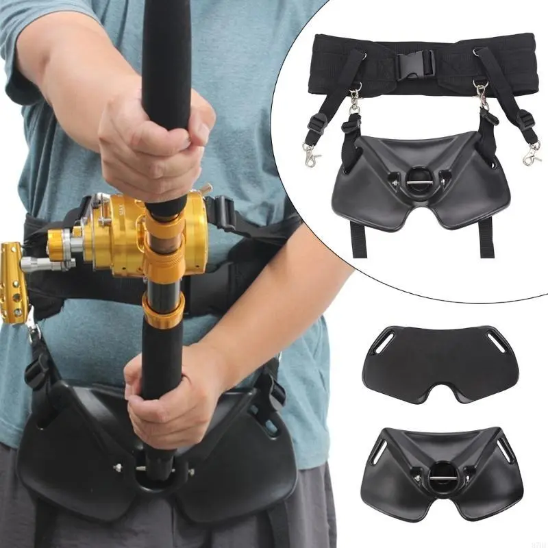 Fishing Rod Holder Waist Belt Set Fishing Belt Rod Holder Support Fishing Tackle