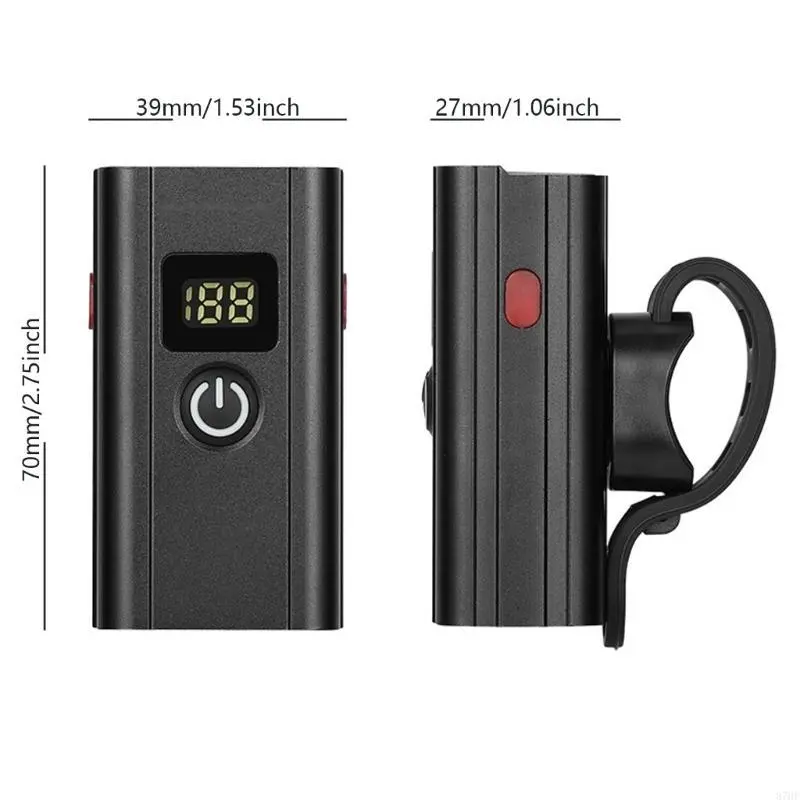 Bright LED Rechargeable Bike Light 2 Light Modes Waterproofs Road Bicycles Light Front Headlight Easy to Install
