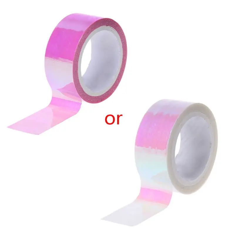 1PC 5m Gold Leaf Washi Tape Rhythmic Gymnastics Decoration Holographic RG Prismatic Glitter Tape Hoops Stick DIY Scrapbooking