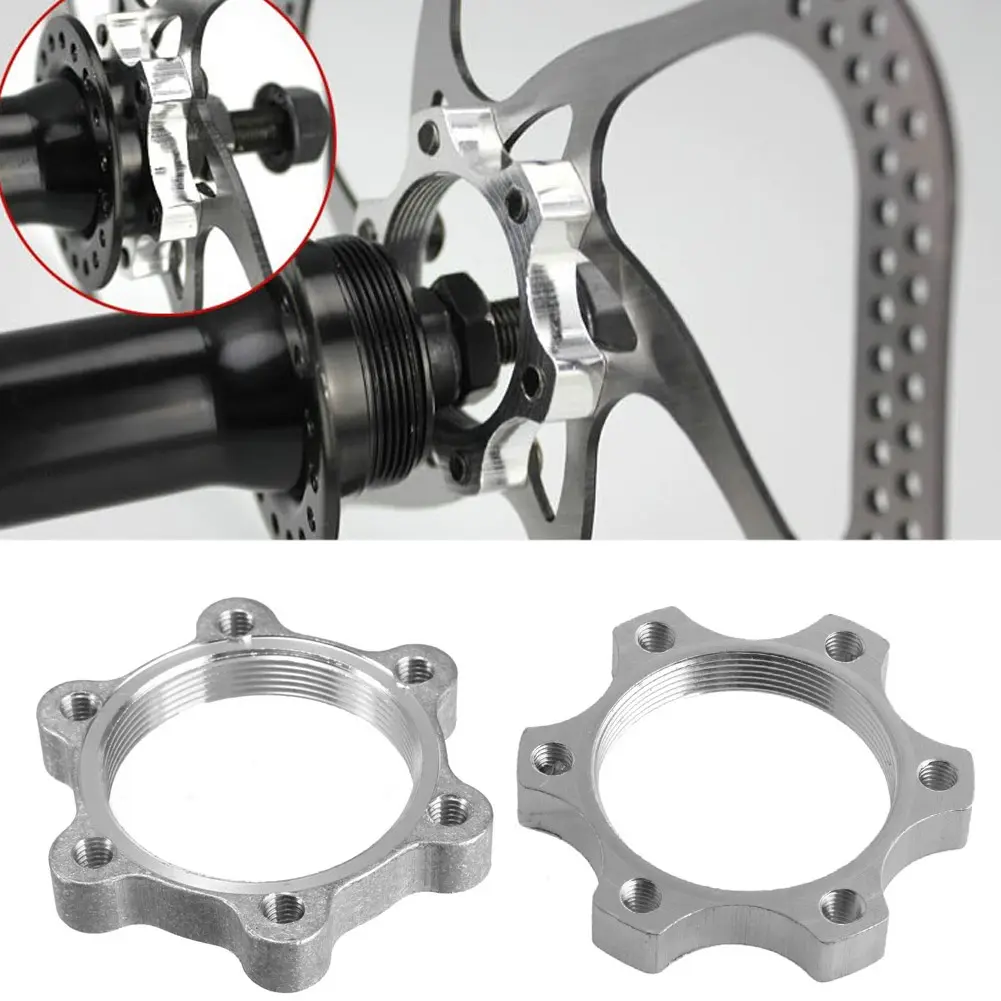 1Pc Disc Brake Centrelock Hub 6 Hole Adaptor Bike Bicycle MTB Freewheel Threaded Conversion Seat 6 Bolt Rotor 44/48mm