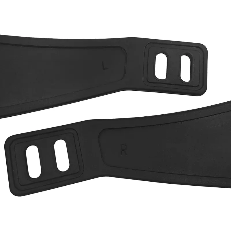 1 Pair Rubber Pedal Straps for Exercise Bike Stationary Cycle Home or Gym, Black