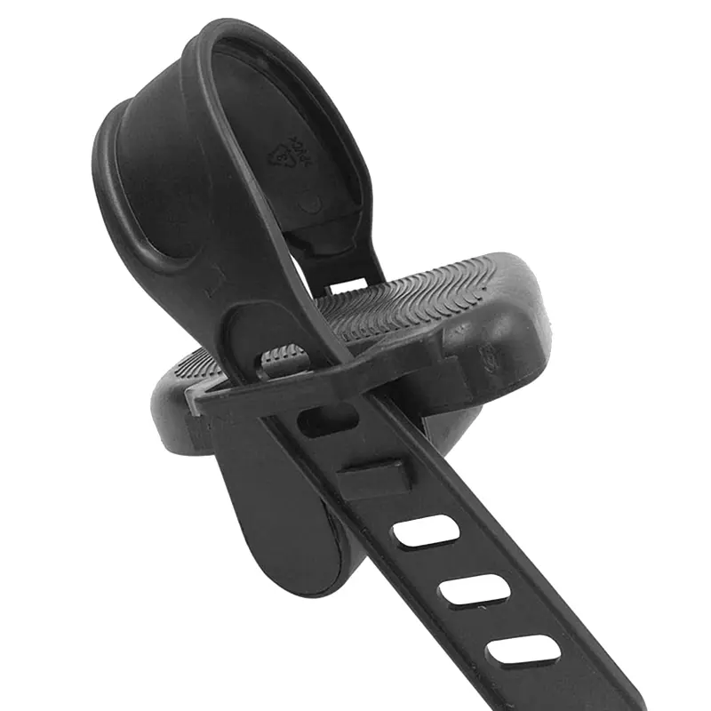 1 Pair Rubber Pedal Straps for Exercise Bike Stationary Cycle Home or Gym, Black