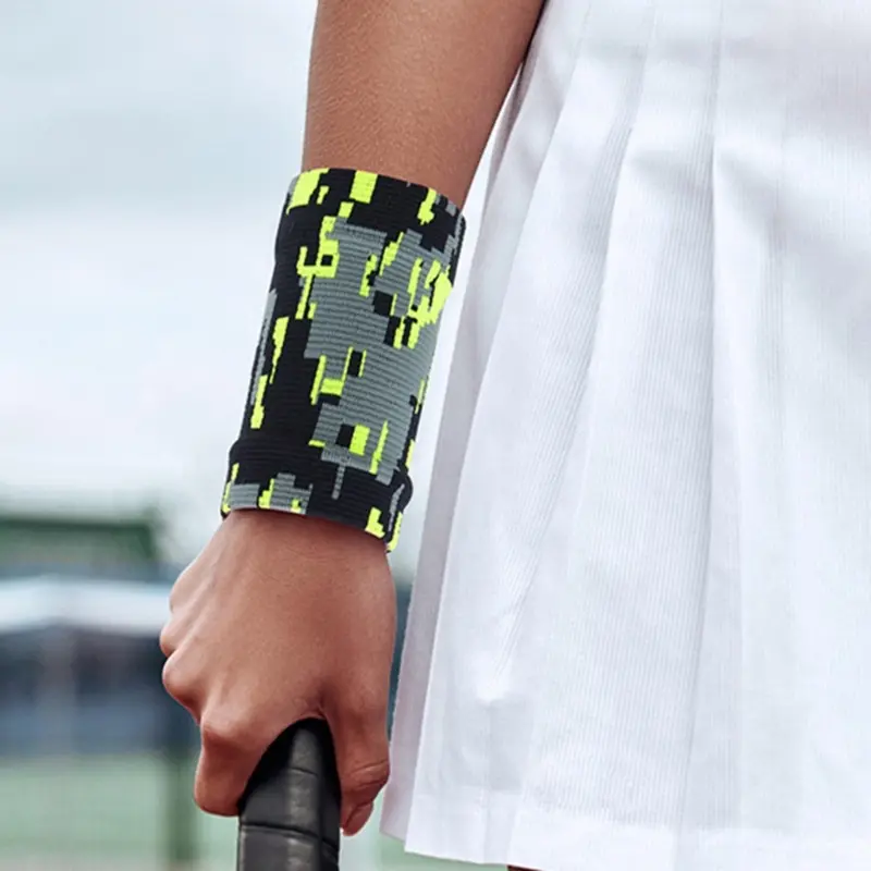 Wrist Sweatband Tennis Sport Wristband Volleyball Gym Yoga Elastic Wrist Brace Support Sweat Band Towel Bracelet Protector