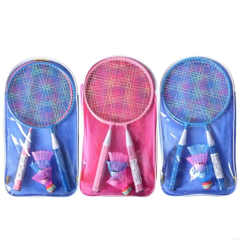 Badminton Racket Outdoor Racquet Sports Toy for Children with Shuttlecocks, Lawn Yard Badminton Game Set for Kids Adults