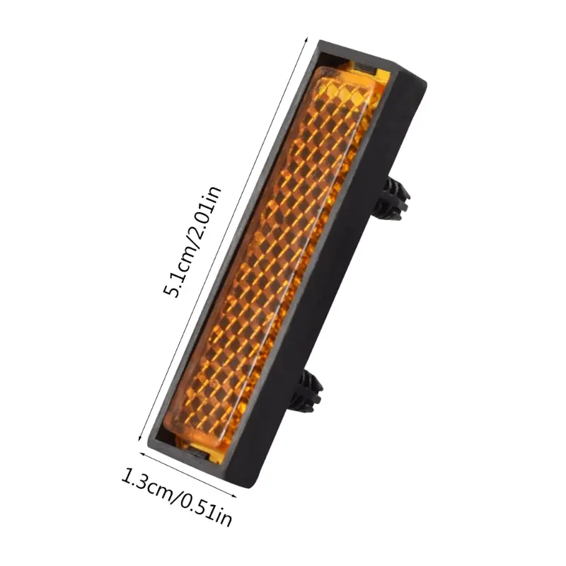 8 Pcs Bicycle Pedal Reflector Safety Night Cycling Reflective Mountain Bike Accessory Mount Vintage Clip Tube Warning Reflector