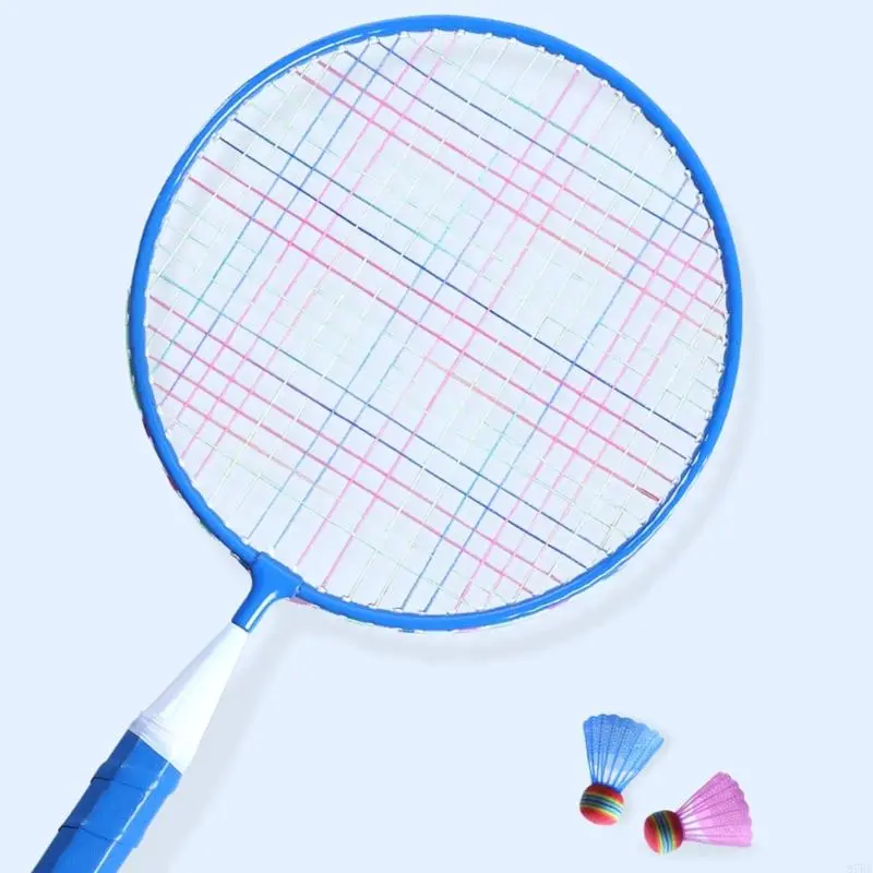 Badminton Racket Outdoor Racquet Sports Toy for Children with Shuttlecocks, Lawn Yard Badminton Game Set for Kids Adults