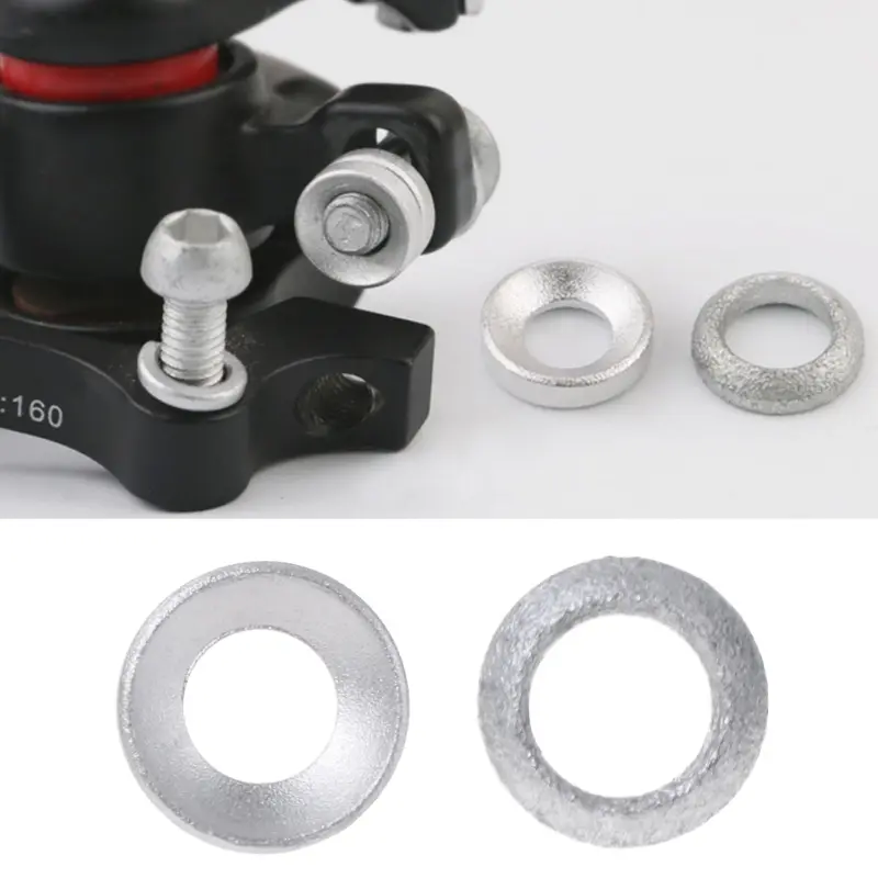 1/5Pair Bicycle Brake Caliper Spacer Disc Brake Joint Washer Aluminum Cycling Concave Convex Spacer MTB Bike Accessories