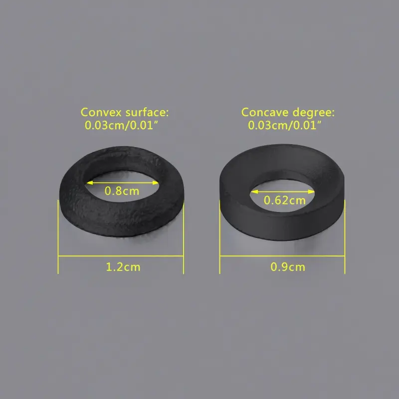 1/5Pair Bicycle Brake Caliper Spacer Disc Brake Joint Washer Aluminum Cycling Concave Convex Spacer MTB Bike Accessories