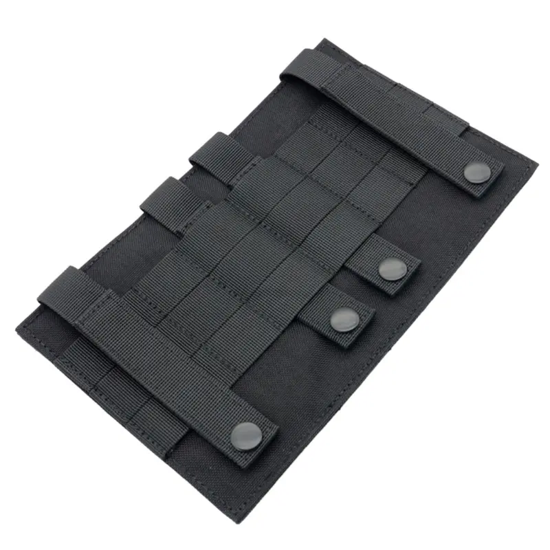 1000D Nylon Tactical Modular Vest Patch Molle Adapter Panel Hook&Loop Converter For Attching ID Patches Badge EDC Tool Bag