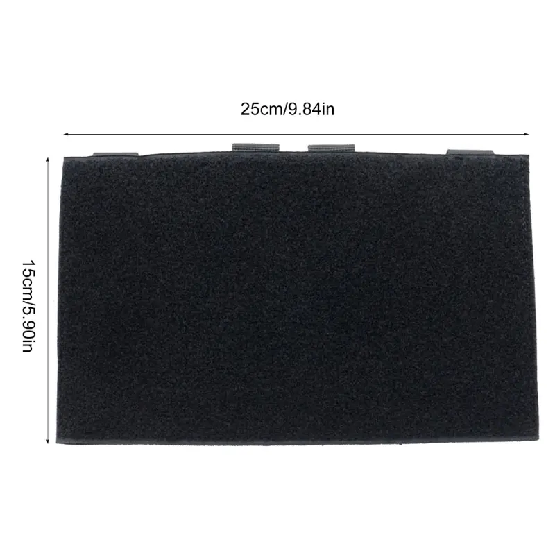 1000D Nylon Tactical Modular Vest Patch Molle Adapter Panel Hook&Loop Converter For Attching ID Patches Badge EDC Tool Bag