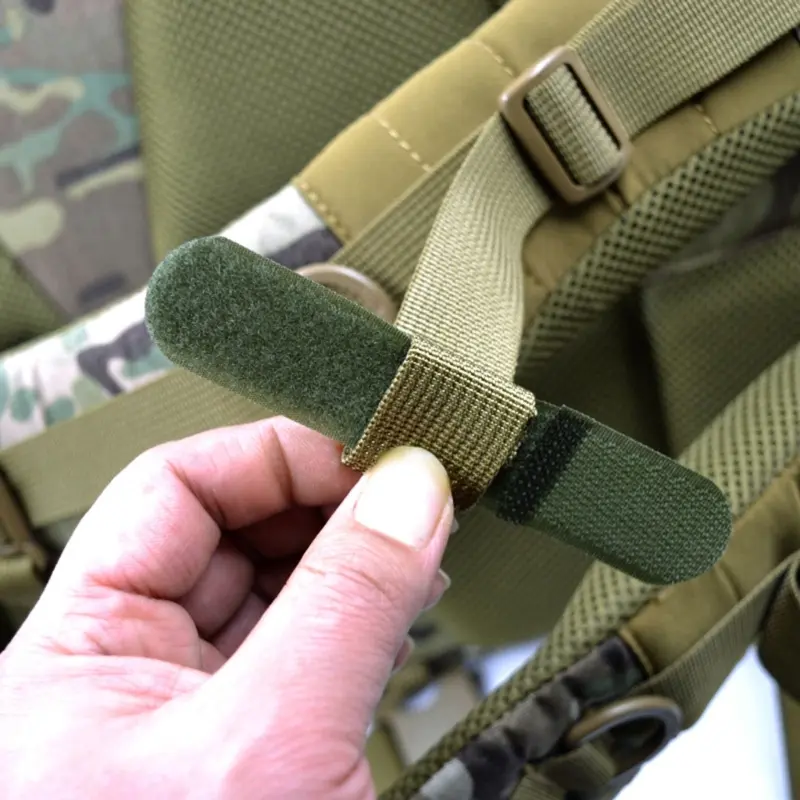 5Pcs Tactical Molle Nylon Straps Reusable Cable Ties with Hook and Loop Fastener Buckle Used to Organize Backpacks/Wires/Cable