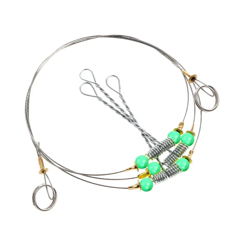1 Pcs Fishhooks Anti-Winding Swivel String Fishing Hook Wire Leader Stainless Steel Rigs Swivel Fishing Lure Tackle Pesca