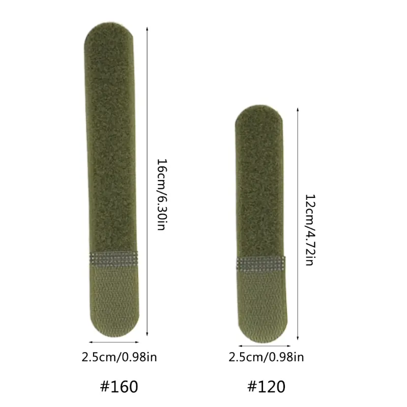 5Pcs Tactical Molle Nylon Straps Reusable Cable Ties with Hook and Loop Fastener Buckle Used to Organize Backpacks/Wires/Cable