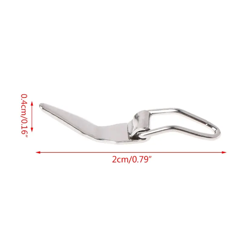 Fishing Rod Hook Baits Hanging Folding Stainless Steel Tackle Parts Accessories