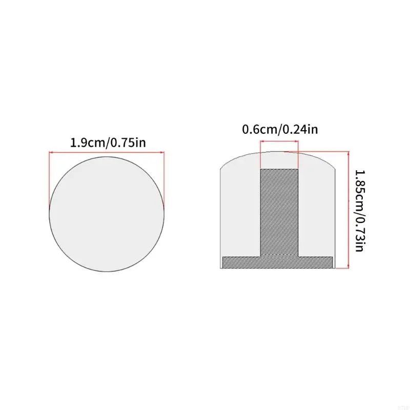 4Pcs Electric Guitar Bass Knobs Volumes Tone Control Knobs Guitar Dome Top Knobs Potentiometer Caps Easy to Install