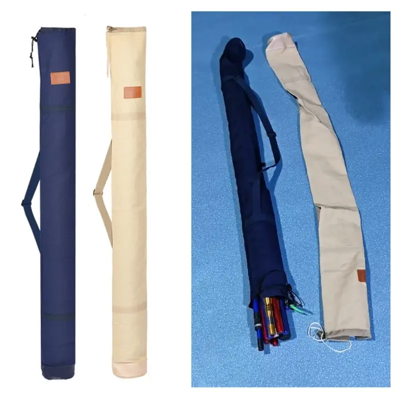 Fishing Rod Bag 120cm 130cm 140cm Multifunctional Storage Bag Portable Folding