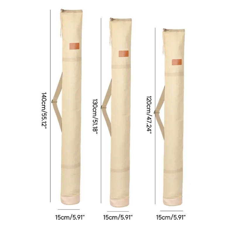Fishing Rod Bag 120cm 130cm 140cm Multifunctional Storage Bag Portable Folding