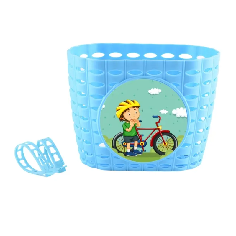 Kids Bike Basket for Boy and Girls Waterproof Plastic Teen Bicycles Basket