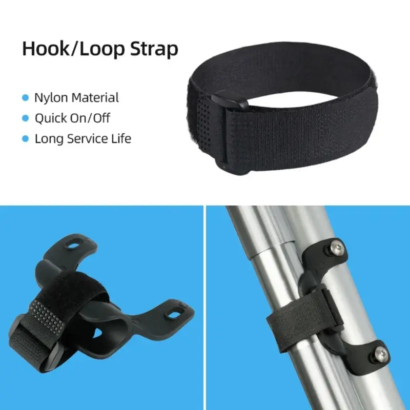 Bicycle Pump Bracket Frame Bottle Cage Mount Positioning Holder Rack Stand Optional Hook Loop Strap M5*16 Stainless Steel Bolts